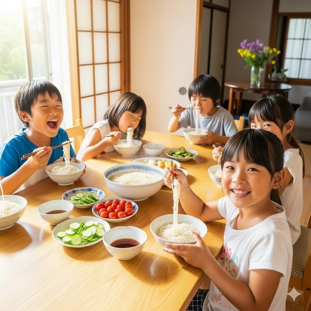 流しそうめん